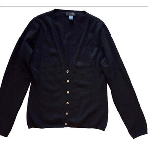 Women's Griffen Cashmere Black Cardigan S